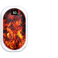Chauffe-mains électronique en plastique personnalisé avec logo, best-seller, batterie externe 3600mAh, chauffage USB pour voiture/camping-car/chambre et utilisation en extérieur
