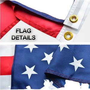 Drapeau publicitaire promotionnel double face en acrylique imperméable à sublimation numérique, portable, personnalisé pour tous les pays - Product Image 3