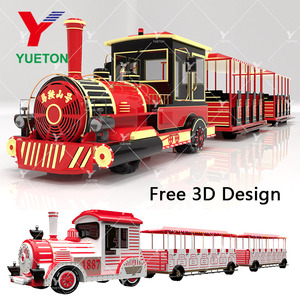 Tren Turístico Eléctrico de Lujo con 27-42 Asientos |   Autobús Turístico Personalizado sin Rieles |   Atracciones de Diversión Profesionales con Certificación CE - Product Image 4