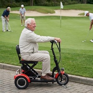 Tricycle électrique auto-équilibrant, durable et longue portée avec contrôleur intelligent pour le transport en banlieue et <span class=keywords><strong>sur</strong></span> les terrains de golf - Product Image 3
