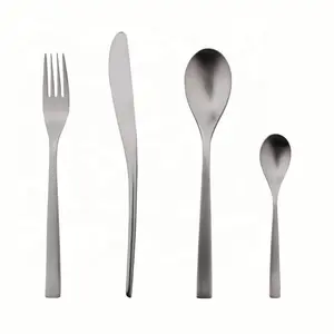 Inox couvert menagere aço inoxidável 18/10 talheres pé faca talheres set 18pc