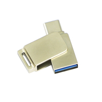 Clé USB C personnalisée avec logo, 64 Go, mémoire flash, en vrac, pas cher, en métal, type C, OTG, lecteur flash 2.0, disque U, 8 Go, 16 Go, 32 Go, clé USB