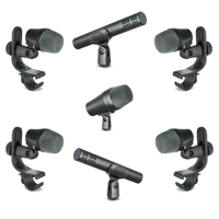 Microphone professionnel filaire pour batterie et instruments avec suppression du bruit pour les performances live et l'enregistrement