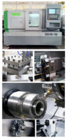 Torno CNC Horizontal CK6163 con Control GSK, de Cama Plana Reforzada para Torneado de Metal, Longitud Máxima de Torneado sobre Cama 630, Longitud Total 1000