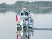 Bateau de pêche en fibre de verre Grandsea, longueur 29 pieds, petite cabine, bateau de pêche avec moteur hors-bord à vendre