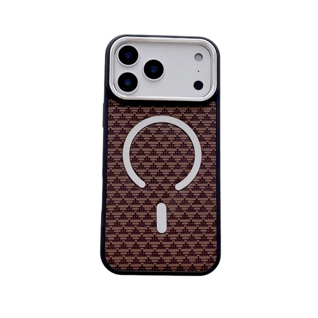 Carbon Fiber Magnetic Shockproof Mobile Phone Case for 17/Air/17 with 360 Degree Rotating Holder