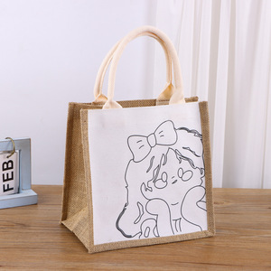 Vải Tote Túi Tự Làm thiết kế riêng của bạn bên ủng hộ Tote Vải làm vách ngăn đay Túi vải cho sơn Craft tái sử dụng <span class=keywords><strong>Mini</strong></span> Tote Túi cho trẻ em - Product Image 1