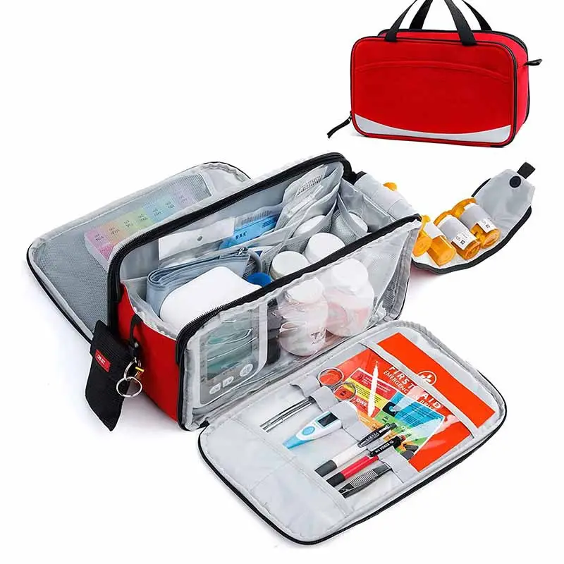 Borse mediche portatili forniture mediche di emergenza Kit di pronto soccorso di salvataggio borse per traumi Kit di sopravvivenza Tote borse per medicinali in Nylon