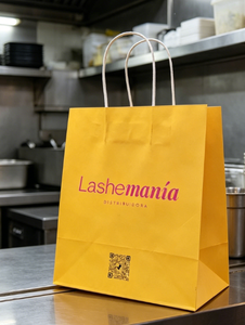 Sac de shopping de luxe personnalisé avec logo pour vêtements, en carton blanc, avec poignée en ruban, couleur personnalisée - Product Image 5
