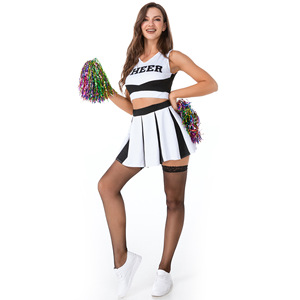 S-M Cheerleading Costume Sexy bébé Cheerleading uniforme fête Rave sport jour scène Performance uniforme - Product Image 5