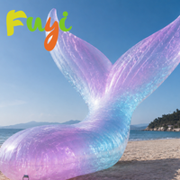 Modèle de sirène gonflable personnalisé de haute qualité, prix d'usine, modèle de queue de poisson gonflable pour la décoration d'activités thématiques