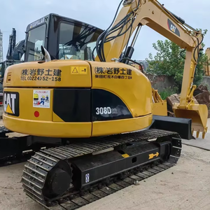 Performances puissantes, excavatrice miniature d'occasion Caterpillar Cat 308DCR Cat308 308D de 8 tonnes, certifiée CE, en stock. - Product Image 1
