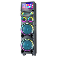 Mesin Karaoke All-In-One dengan Sistem WiFi Android, Woofer Ganda 12 Inci 2-Way 100W yang Kuat, Dapat Diisi Ulang, Dilengkapi Mikrofon UHF