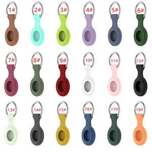Étui de protection anti-perte en silicone souple pour traceur <span class=keywords><strong>GPS</strong></span> d'animaux de compagnie avec crochets porte-clés, compatible avec les AirTags d'Apple, adapté aux enfants - Product Image 2