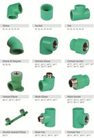 Raccord de tuyau PPR Sch160, double raccord en T femelle, raccord en T réducteur, adaptateur mâle-femelle, adaptateur d'union, clip en plastique, coude à 90 degrés