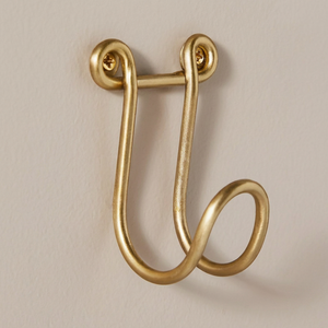 Modern <b>Wall</b> Mounted Metal <b>Hook</b> Gold Finish Round Shape Rust Resistant Bathroom Use - Product Image 1