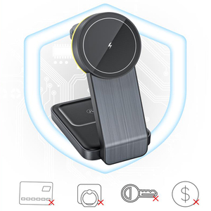 Cargador inalámbrico creativo portátil tres en uno de 15W para <span class=keywords><strong>iPhone</strong></span> 14 <span class=keywords><strong>Pro</strong></span> Max para <span class=keywords><strong>iPhone</strong></span> <span class=keywords><strong>12</strong></span> para <span class=keywords><strong>AirPods</strong></span> IWatch - Product Image 2