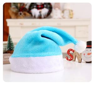 Chapeau de Père Noël classique rouge en velours avec bordure en fourrure, long chapeau de fête pour enfants et adultes pour Noël - Product Image 3