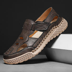 Sandalias de Verano para Hombre 2026, Sandalias de Playa con Punta Cerrada, Sandalias de Moda para Hombre Cosidas a Mano, Tallas Grandes - Product Image 2