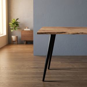 Mesas de Centro de Madera Maciza de Roble, Pino, Nogal y Teca con Tapa de Madera Reciclada, Diseño Moderno y Estructura Metálica - Product Image 4