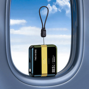 Batterie externe magnétique détachable 2-en-1 10000mAh 22.5W QC3.0 Charge rapide Câble intégré Charge sans fil Compatibilité universelle - Product Image 2