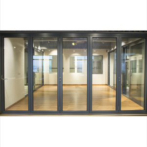2024 nouveau style <span class=keywords><strong>double</strong></span> vitrage coin aluminium système pliant <span class=keywords><strong>porte</strong></span> <span class=keywords><strong>pliante</strong></span> balcon <span class=keywords><strong>porte</strong></span> <span class=keywords><strong>pliante</strong></span> - Product Image 2