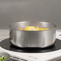5 Pcs Set Pemanas Makanan Stainless Steel Kotak Masak Dapur Stoples Casserole yang Dapat Dipanaskan WQ Wadah Penyimpanan Makanan Dengan Tutup Plastik