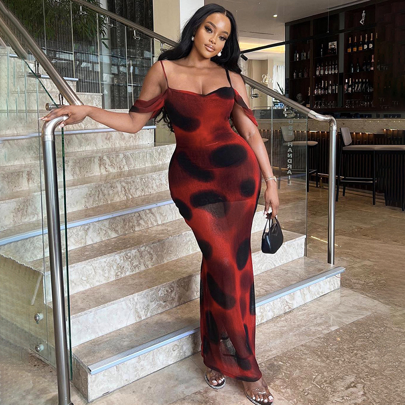 Red Dress Black Polka Dots - Stylish & Elegant Fashion