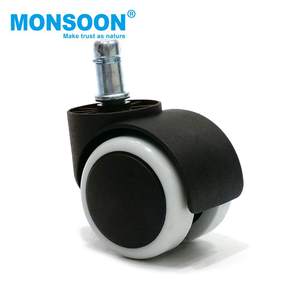 कस्टम कार्यालय फर्नीचर चेयर कैस्टर पहियों के लिए सीपीयू पारदर्शी 3 इंच धातु रोलर ब्लेड चेयर कैस्टर व्हील - Product Image 2