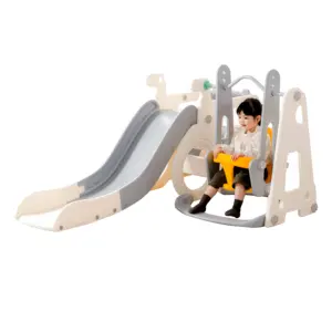 어린이 가정 아이들을위한 저렴한 가격 플라스틱 슬라이드 스윙과 다채로운 슬라이드