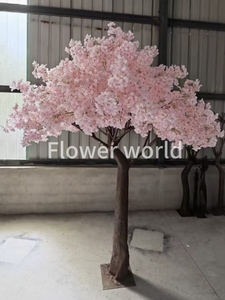 ピンクの人工桜の木巨大アーチ屋内結婚式クリスマス卒業イースターセンターピース装飾日本人