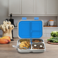 Boîte à lunch en acier inoxydable Aohea sans BPA, boîtes à lunch en acier inoxydable pour enfants