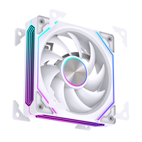 Ventilateur de refroidissement PC en plastique ARGB RGB LOGO personnalisé de 12 cm, source d'usine AntarcChill, pour boîtier d'ordinateur, processeur, refroidisseur de CPU