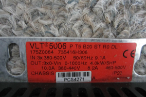 Variador de Velocidad Variable Vlt5006 Pt5b20str0dl 220V US con 8/16 I/O - Product Image 2