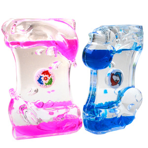 Minuteur en acrylique à liquide mouvant, jouet à bulles, <span class=keywords><strong>sablier</strong></span> bicolore, cadeau, minuteur à sable mouvant liquide, <span class=keywords><strong>sablier</strong></span> en <span class=keywords><strong>gel</strong></span> liquide acrylique - Product Image 5