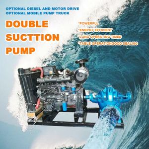 Bomba de Agua Centrífuga de Doble Succión de Gran Caudal, Bomba Diesel para Riego, Drenaje Agrícola y Control de Inundaciones - Product Image 2