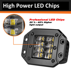 Phụ kiện ô tô mới xu hướng <span class=keywords><strong>2025</strong></span> Đèn sương mù LED 48W cho xe hơi, xe bán tải, lắp đặt âm vào cản trước và sau, đúc khuôn - Product Image 3