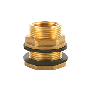 Copper Water Tank Connector 1 Inch Double External Thread <b>Pool</b> Fish Tank Bucket Drain Outlet <b>Accessory</b> - Product Image 1