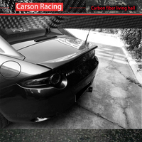 Aileron de coffre arrière en fibre de carbone polie à une seule couche pour Mazda Miata MX5 2016-2024, finition polie, installation avec ruban adhésif 3M