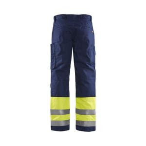 Blaklader-186218113389D96 Hi-Vis กางเกงทำงาน HI-VIS 7330509369562สีเหลือง/สีกรมท่า - Product Image 2
