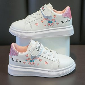 Scarpe da Ginnastica Casual Traspiranti per Bambine, Nuova Collezione Primavera-Autunno, Scarpe Sportive <span class=keywords><strong>Bianche</strong></span> con Chiusura a Bottone per Studenti - Product Image 2