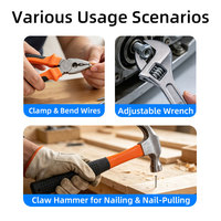 Nouvel ensemble d'outils à main professionnels portables de haute qualité, amélioré, 30 pièces, comprenant marteaux, pinces et embouts de tournevis en acier au carbone pour la réparation