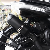 Pot d'échappement universel en acier inoxydable 600cc 300cc pour moto, silencieux sport modifié pour moto de rue