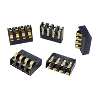 Connecteur de batterie à ressort BC-82 3-4 broches 2.5PH, mâle, hauteur 3.0/5.5mm, montage en surface, contact de compression par réflow, borne SMD