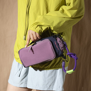 Lightweight Waterproof Anti-Theft Polyester Crossbody <b>Water</b> <b>Bottle</b> <b>Carrier</b> Bag Front Zipper Pocket Designer Shoulder Bag - Product Image 5