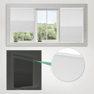 Rèm cửa sổ tự động không dây, kích thước tùy chỉnh, chất liệu vải xếp ly tổ ong, màu trắng, cản sáng - Product Image 4