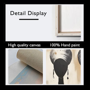 Portrait de femme africaine abstrait original peint à la main Art mural pour la décoration intérieure <span class=keywords><strong>huile</strong></span> <span class=keywords><strong>sur</strong></span> <span class=keywords><strong>toile</strong></span> taille personnalisée pour le salon - Product Image 5