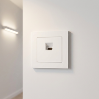 Elendax 250V – Combo interrupteur mural encastré et prise électrique sans mise à la terre