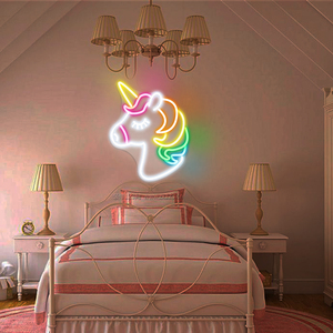 Letrero de Neón LED con Diseño de Unicornio, Letreros de Neón LED para Hogar, Oficina, Tiendas, Centros Comerciales, Hoteles, Empresas, Control Táctil, Decoración para Bodas y Bares - Product Image 4