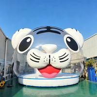 Château gonflable 3D Tigre certifié CE, nouvelle tendance, château de rebond gonflable, tentes à bulles, maison à bulles gonflable